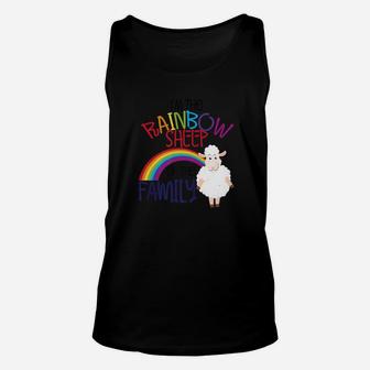 Lgbtq Pride Rainbow Sheep Of Family Gay Allies Gift Unisex Tank Top - Seseable