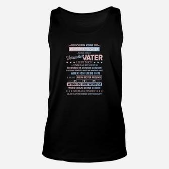 Liebevoller Vater Spruch Schwarzes Unisex TankTop, Perfekt für Vatertag - Seseable