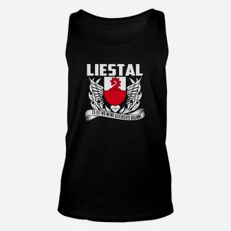 Liestal Adler Motiv Unisex TankTop - Schwarzes Herrenshirt mit Stadtwappen - Seseable