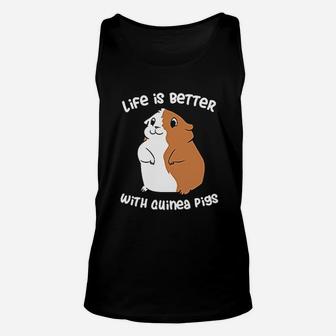 Life Is Better With A Guinea Pig Love Guinea Pigs Unisex Tank Top - Seseable