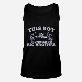 Little Boys' This Boy Is Getting Promoted To Big Brother Unisex Tank Top - Seseable