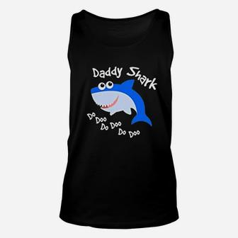 Little Daddy Shark, best christmas gifts for dad Unisex Tank Top - Seseable