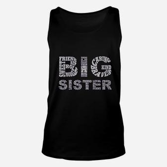Little Girls Big Sister, sister presents Unisex Tank Top - Seseable