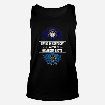 Living In Kentucky With Oklahoma Roots Unisex Tank Top | Seseable UK