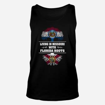 Living In Missouri With Florida Roots Unisex Tank Top - Seseable