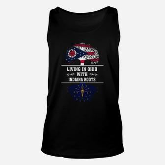 Living In Ohio With Indiana Roots Unisex Tank Top - Seseable