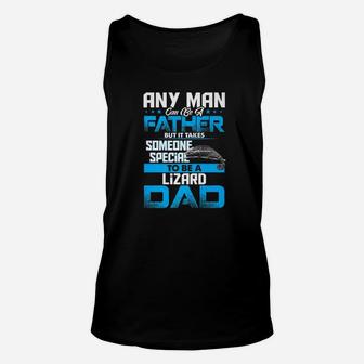 Lizard Dad Animal Lovers Fathers Day Gif Unisex Tank Top - Seseable