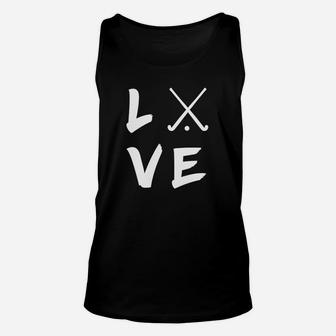 LOVE Golf-Motiv Unisex Unisex TankTop, Design in Schwarz - Seseable