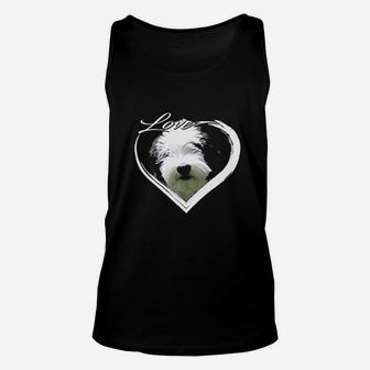 Love Sheepadoodle Old English Sheepdog Poodle Lover Gift Unisex Tank Top - Seseable