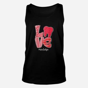 Love Tooth Heart Dental Life Dentist Valentine's Day Gifts Unisex Tank Top - Seseable