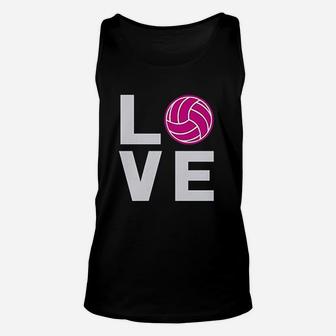 Love Volleyball Gift For Volleyball Lovers Players Unisex Tank Top - Seseable