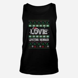 Lovie Ugly Christmas Sweaters Lifetime Member Unisex Tank Top - Seseable