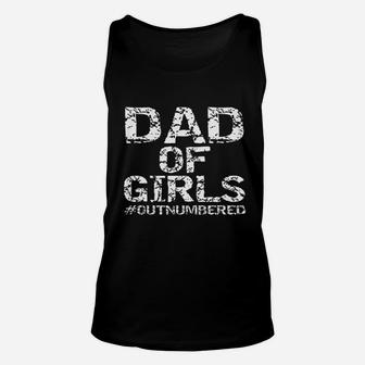 Luca Poletto Mens From Daughters Dad Of Girls Outnumbered Fathers Day Unisex Tank Top - Seseable