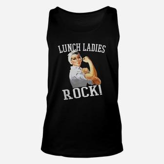 Lunch Ladies Rock Tshirt Funny Lunch Lady Shirts Unisex Tank Top - Seseable