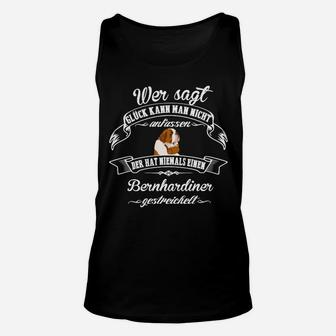 Lustiges Bernhardiner-Hunde Unisex TankTop: Glück zum Streicheln - Seseable