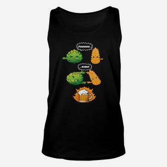 Lustiges Dinosaurier-Party-Unisex TankTop, Bier & Tanzmotiv-Tee - Seseable