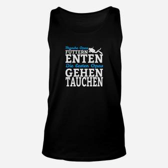 Lustiges Enten-Taucher Unisex TankTop – Motiv Füttern Enten, Gehen Tauchen - Seseable