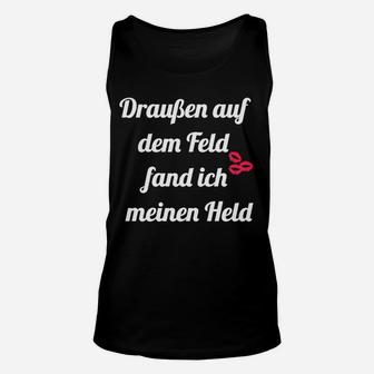 Lustiges Fußball-Fan-Unisex TankTop Draußen auf dem Feld Heldentum - Seseable