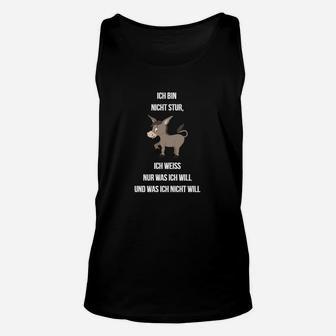 Lustiges Hundemotiv Unisex TankTop - Ich bin nicht stur Spruch für Hundefreunde - Seseable