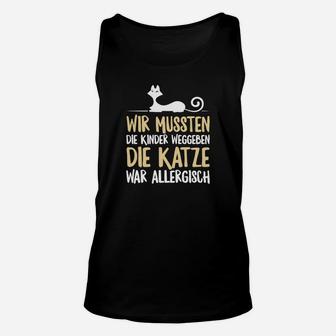 Lustiges Katzen-Motiv Unisex TankTop: Kinder weg wegen Katzenallergie - Seseable