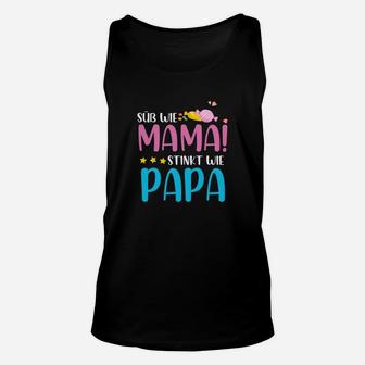 Lustiges Kinder Unisex TankTop Süß wie Mama, stinkt wie Papa, Witziges Statement-Unisex TankTop - Seseable