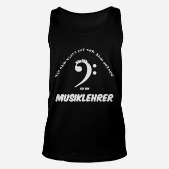 Lustiges Musiklehrer Unisex TankTop mit Notenschlüssel-Motiv - Seseable