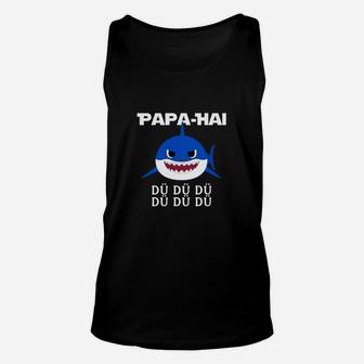 Lustiges Papa-Hai Unisex TankTop mit Songtext, Ideal für Väter - Seseable