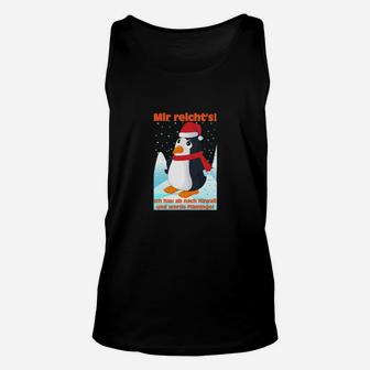 Lustiges Pinguin-Unisex TankTop Mir reicht's! Ich geh schaukeln - Schwarz - Seseable