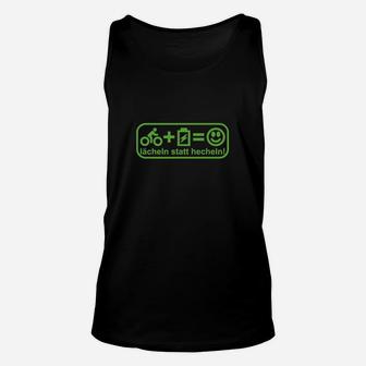 Lustiges Radfahrer-Motiv Unisex TankTop, Lächeln statt Hecheln Tee - Seseable