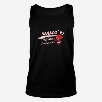 Lustiges Schwarzes Unisex TankTop MAMA's Teufelchen - Witziges Design für Mütter - Seseable