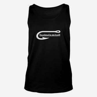 Lustiges Spruch-Unisex TankTop Hauptsache es knallt, Schwarz, Party Tee - Seseable