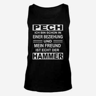 Lustiges Statement-Unisex TankTop 'Pech, Freund ist der Hammer' für Damen & Herren - Seseable