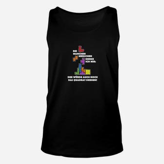 Lustiges Tetris Unisex TankTop mit Spruch, Retro Gaming Fans - Seseable