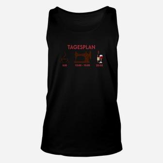 Lustiges Unisex TankTop Tagesplan mit Hunde & Wein, Unisex TankTop für Haustierliebhaber - Seseable