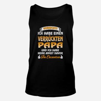 Lustiges Unisex TankTop 'Vorsicht verrückter Papa', Ideal für Kinder - Seseable