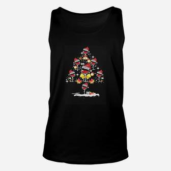 Lustiges Weihnachts-Unisex TankTop Unisex mit Santa auf Moped, Schwarzes Motiv - Seseable