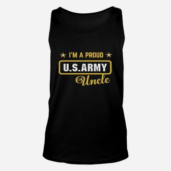 M A Proud Army Uncle Frontside Unisex Tank Top - Seseable