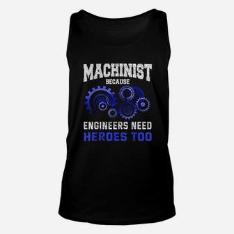Machinist Funny Cnc Operator Joke Quote Machinist Gift Unisex Tank Top - Seseable