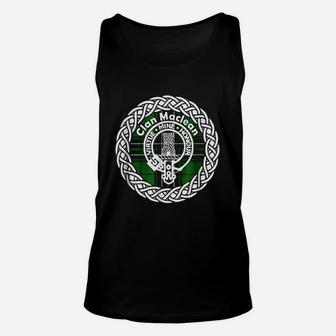 Maclean Surname Scottish Clan Tartan Crest Badge Unisex Tank Top - Seseable