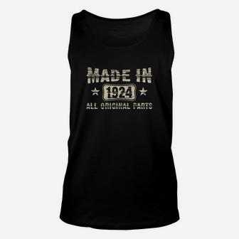 Made In 1924 All Original Parts Unisex Tank Top - Seseable