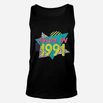 Made In 1991 Retro Vintage 30th Birthday Gift Unisex Tank Top - Seseable