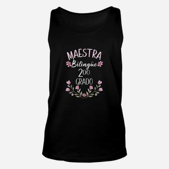 Maestra Bilingue Bilingual Teacher Spanish 2nd Grade Unisex Tank Top | Seseable CA