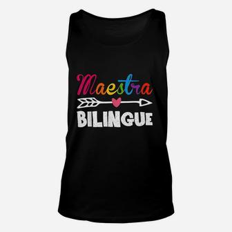 Maestra Bilingue Spanish Teacher Appreciation Gift For Women Unisex Tank Top | Seseable CA
