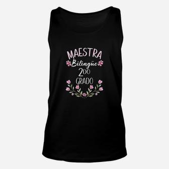 Maestra Bilingue Teacher Spanish 2nd Grade Unisex Tank Top | Seseable CA