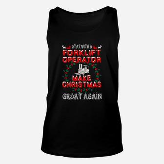 Make Christmas Great Forklift Operator Gift Tshirt - Mens Premium T-shirt Unisex Tank Top - Seseable