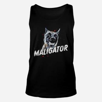 Maligator Belgian Malinois Hund Dog Fun Unisex Tank Top - Seseable