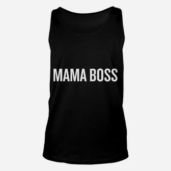 Mama Boss Halloween Christmas Funny Cool Holidays Unisex Tank Top - Seseable