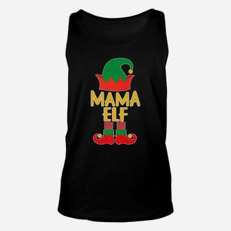 Mama Elf Christmas Dads Moms Matching Tee Unisex Tank Top - Seseable