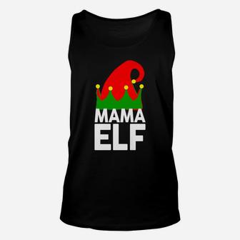 Mama Elf Funny Christmas Santa Christmas Unisex Tank Top - Seseable