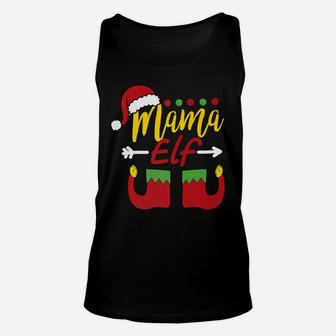 Mama Elf Funny Elf Ugly Christmas Family Unisex Tank Top - Seseable